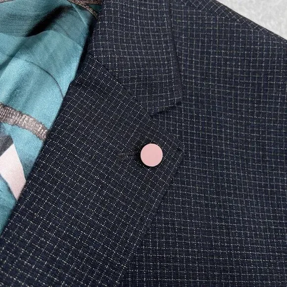 Ted Baker London Blazer Mens 6 XXL 42R Groove Micro Check Blue Sport Coat Iguana